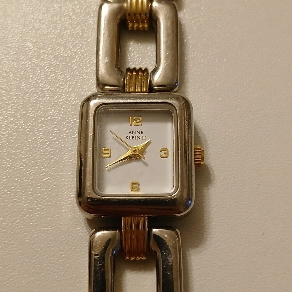 Vintage Anne Klein Women's AK 10/5097 753H Two Tone Stainless Steel Quartz Watch